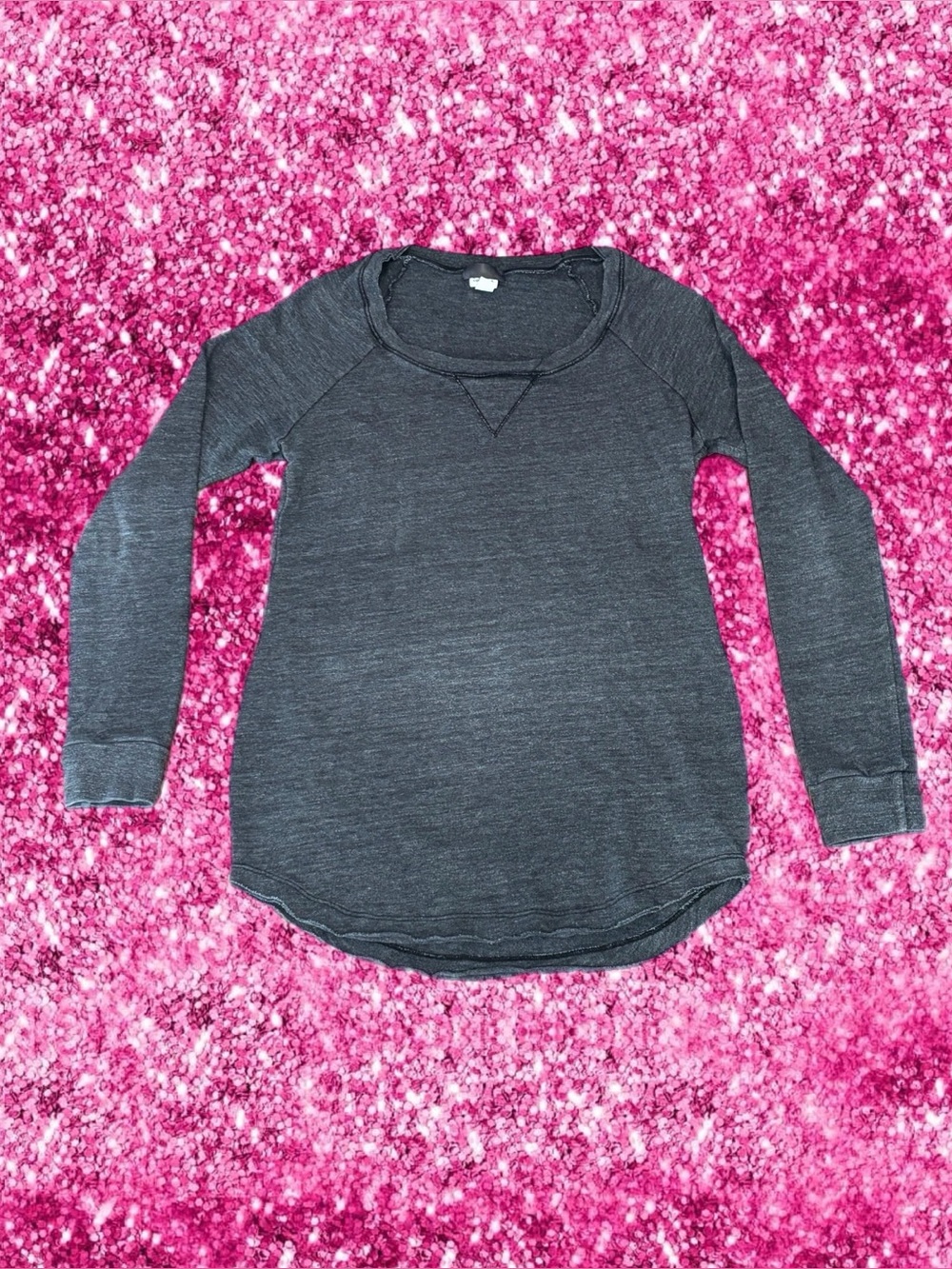 Splendid x Pea in the Pod Maternity Long Sleeve Top Women’s Size Small Charcoal